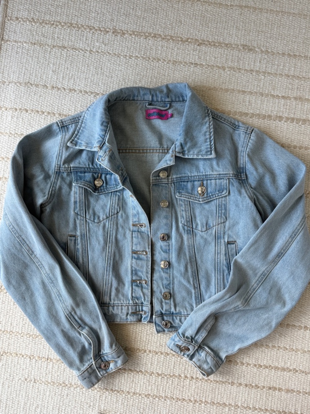 Edikted Light Blue Denim Jean Jacket